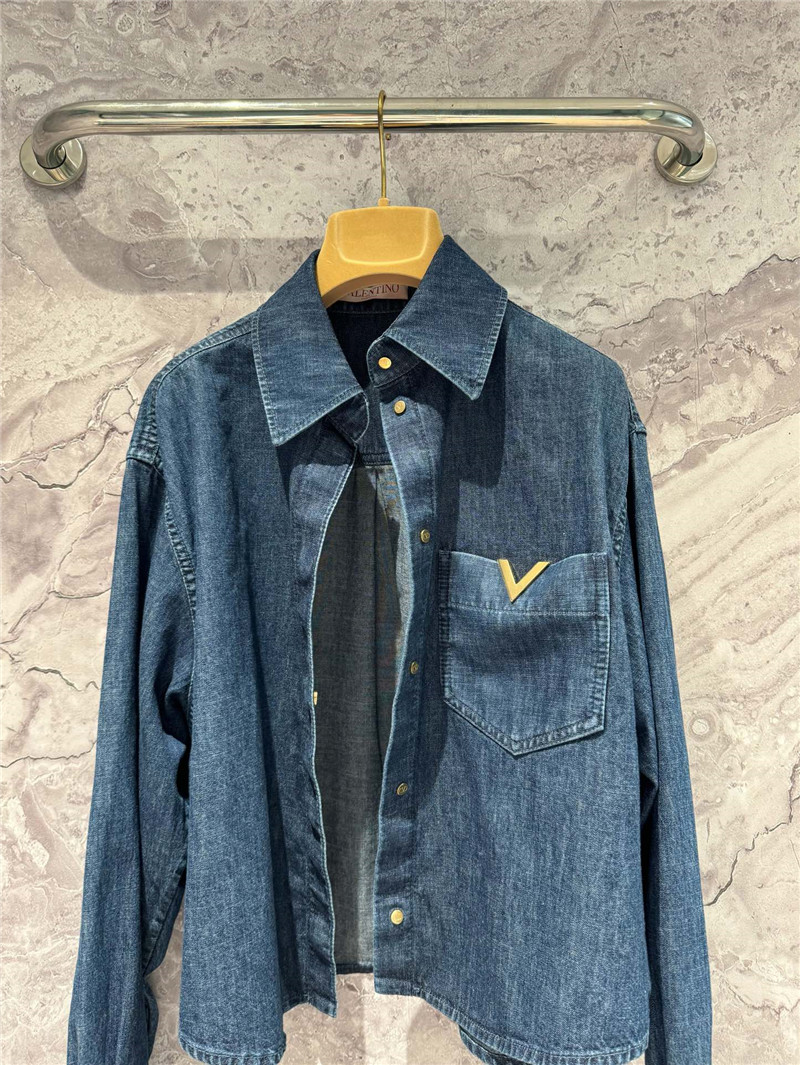 Va1e*ntin0 v denim shirt