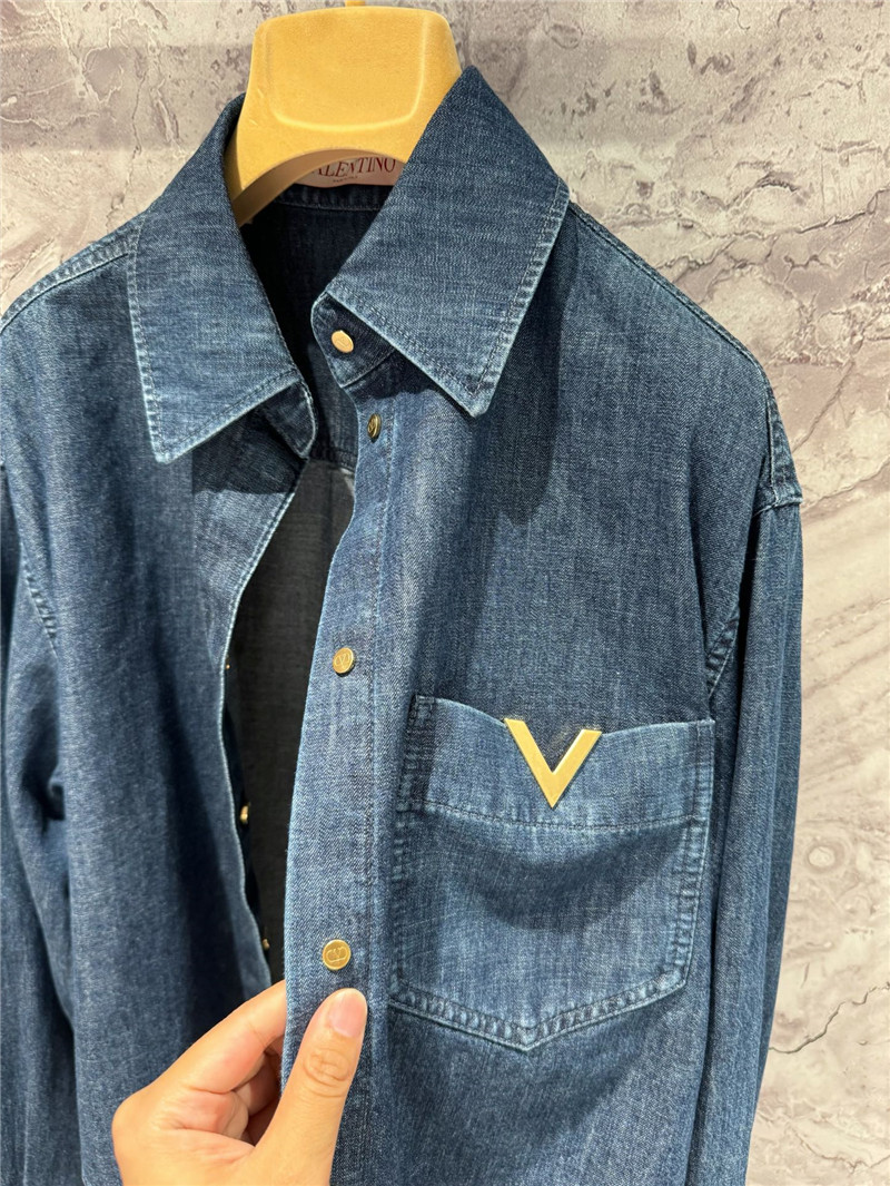 Va1e*ntin0 v denim shirt