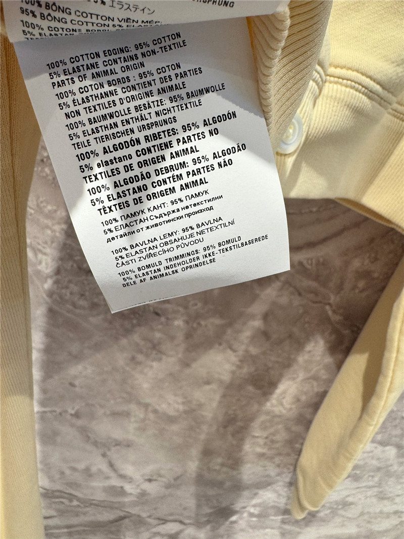 Pra*a cropped sweatshirt cardigan yellow