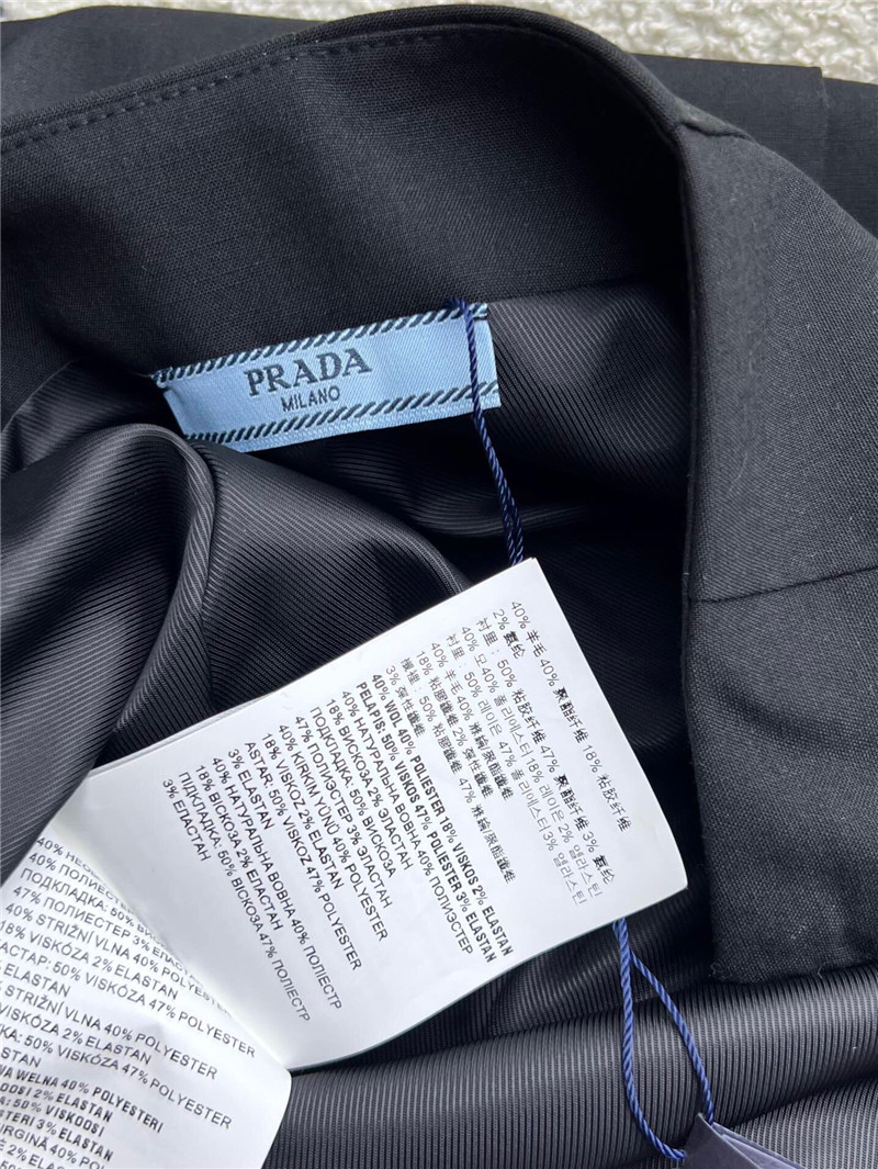 Pra*a wool slit skirt