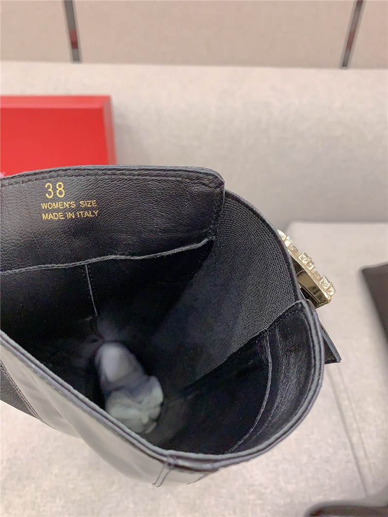 roger u1u1er viv rangers patent leather knee-high boots