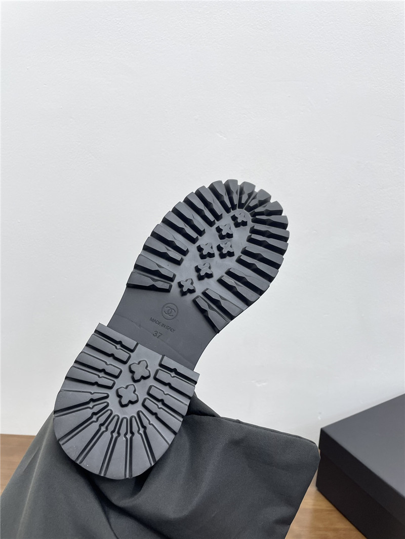 Ch**el lace-up knee-high boots