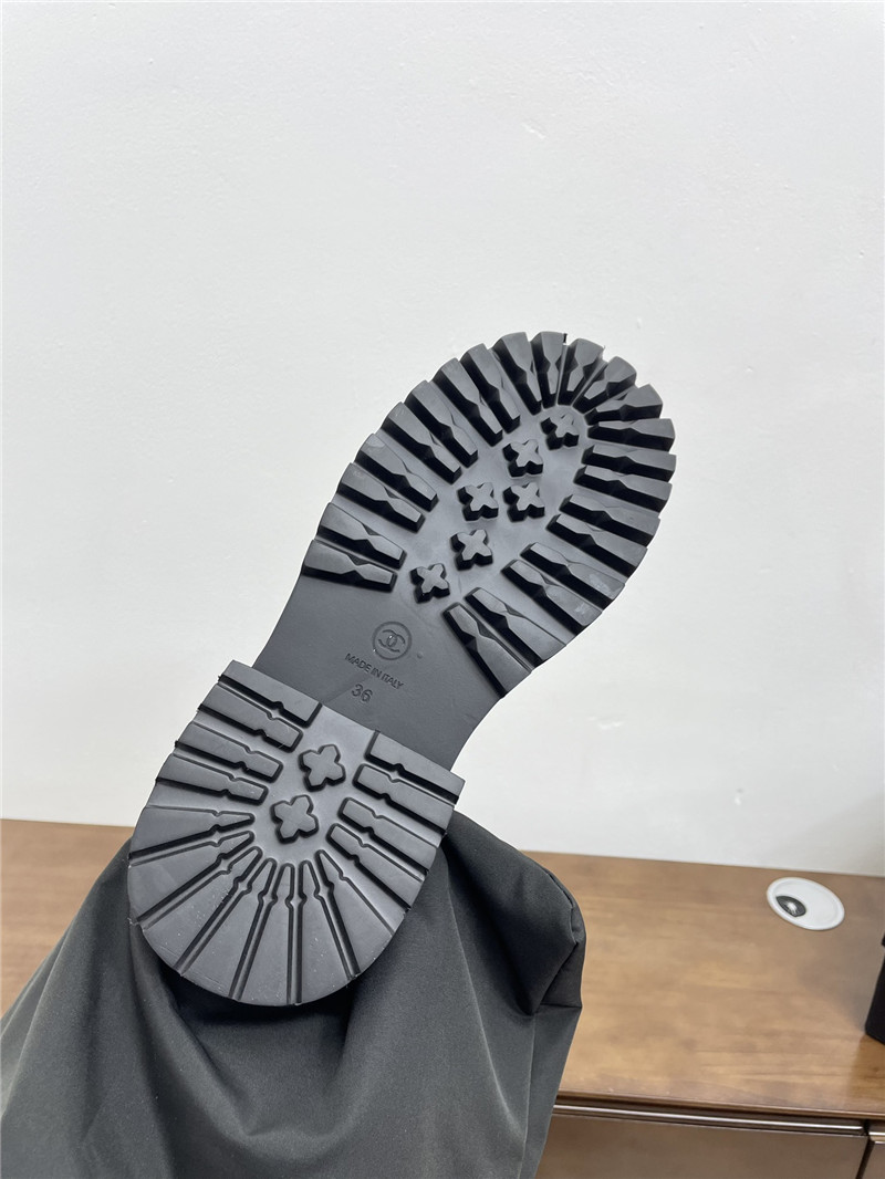 Ch**el suede zippered knee-high boots