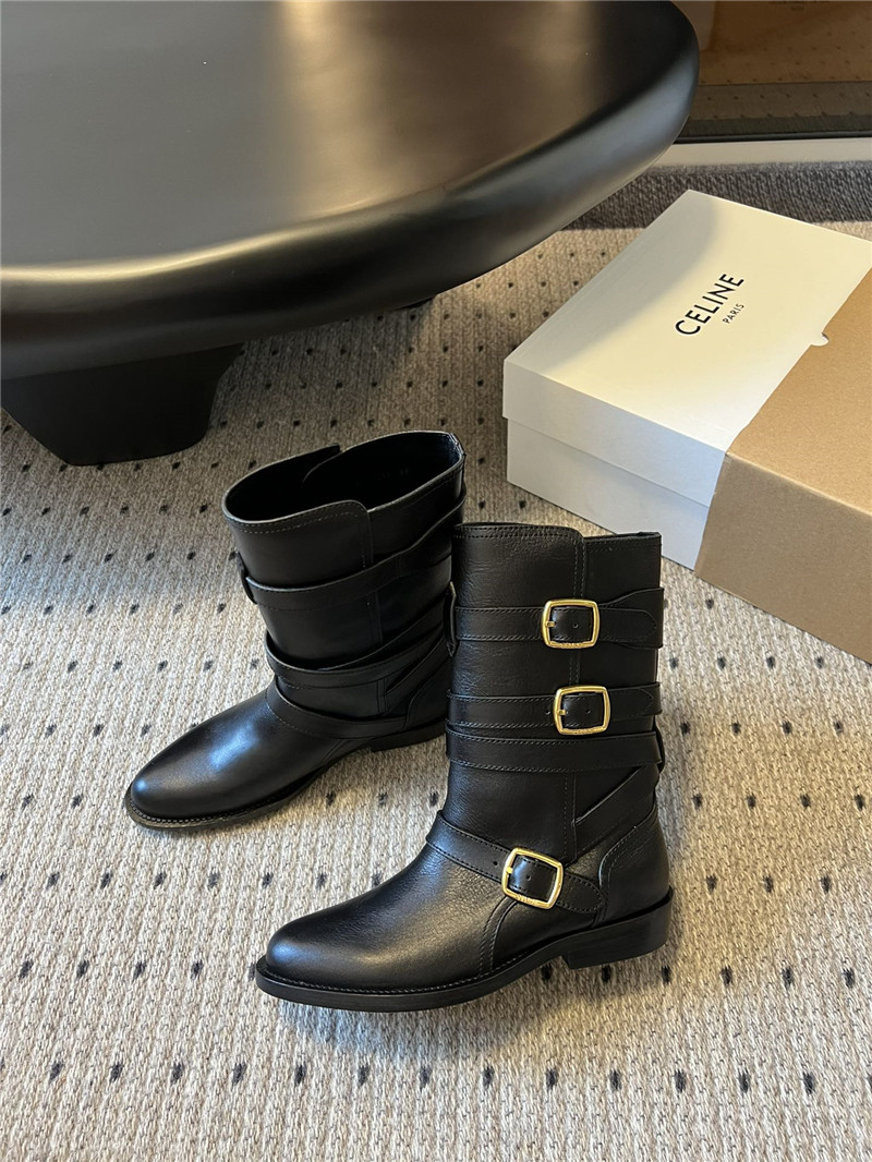 Ce1i*e lyra triple buckles boot in black