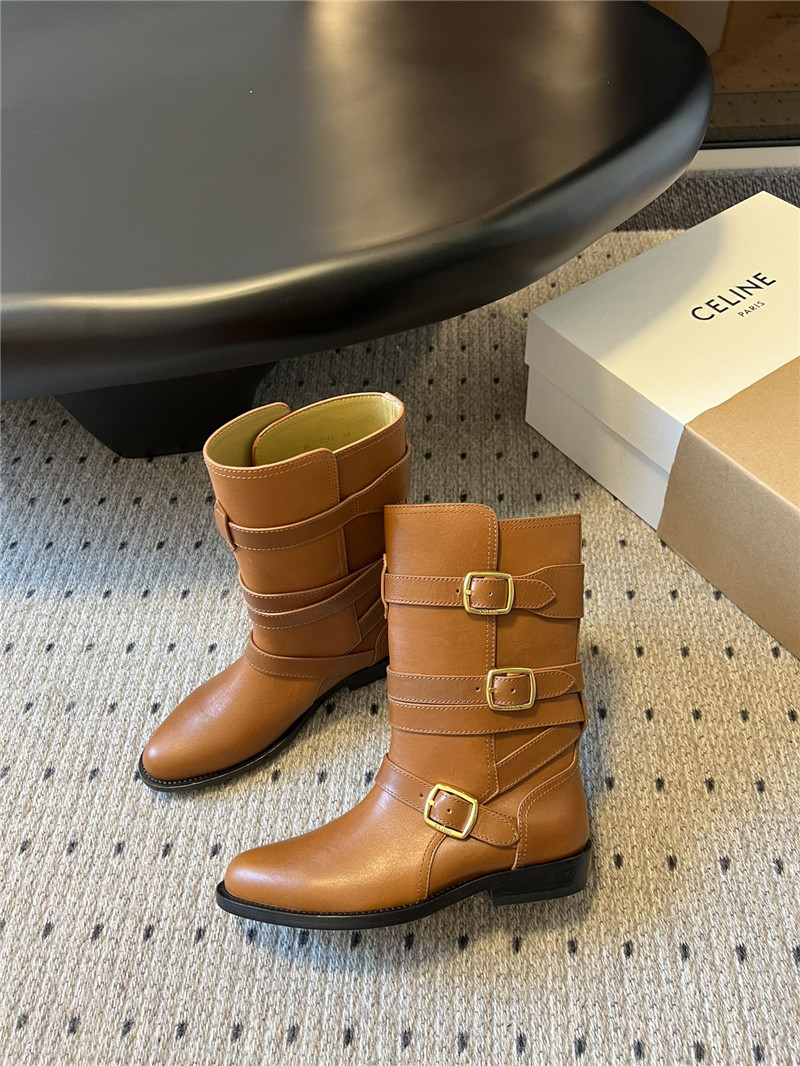 Ce1i*e lyra triple buckles boot in calfskin