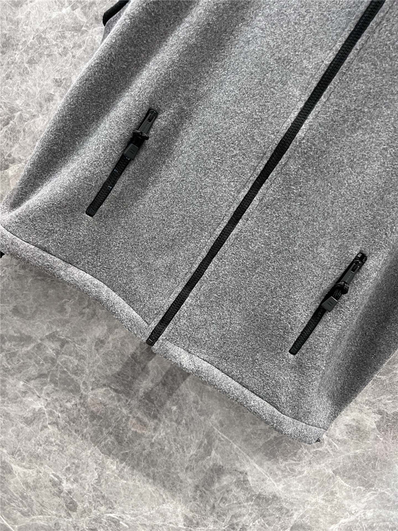 M1um1u stand collar vest coat