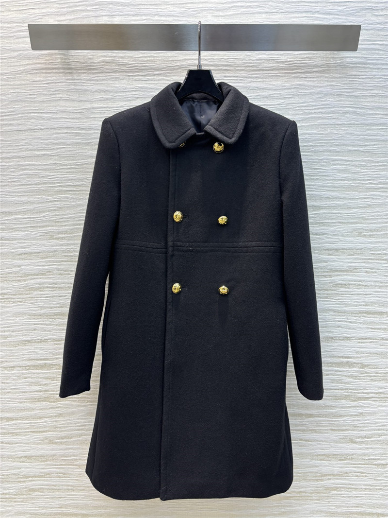 Ce1i*e double breasted wool coat