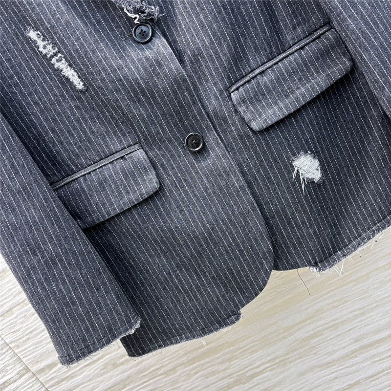 M1um1u denim suit jacket