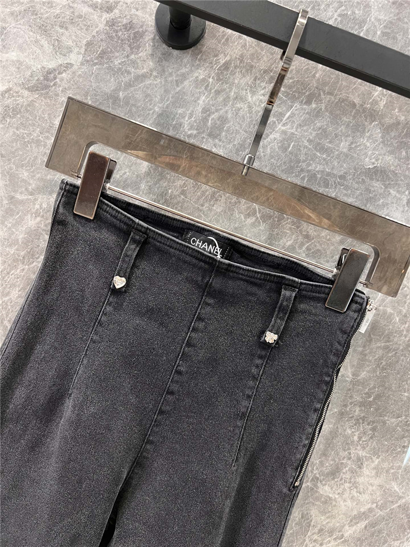 Ch**el side zip jeans