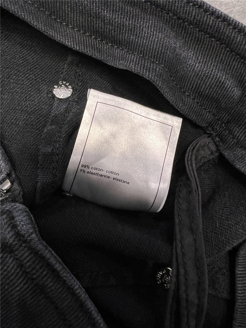 Ch**el side zip jeans