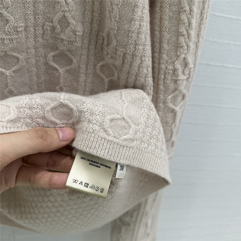 H**me5 cable cashmere shirt cardigan grey