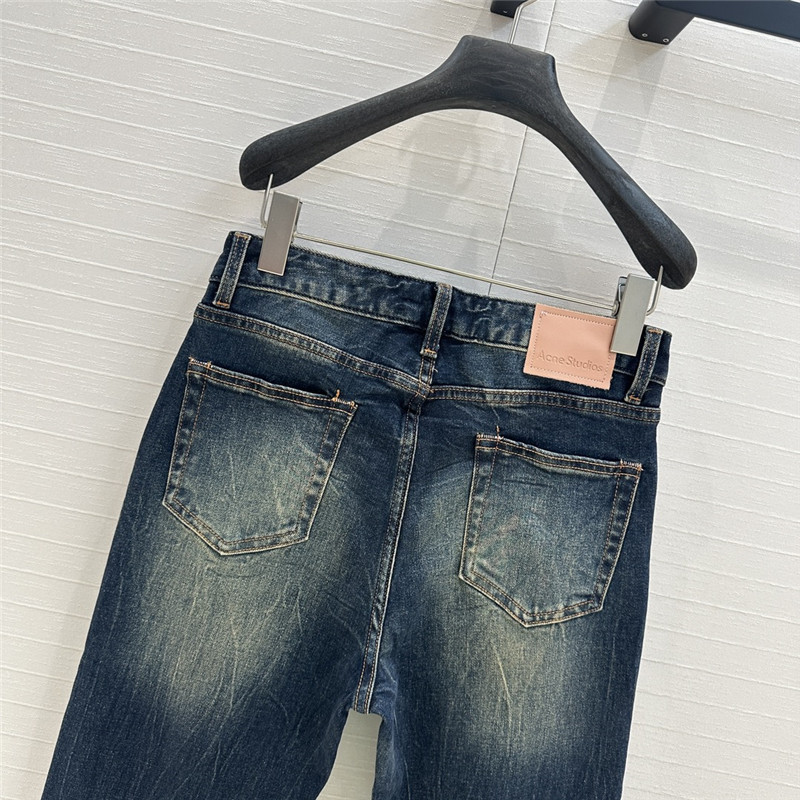 acne studios flared maxi jeans