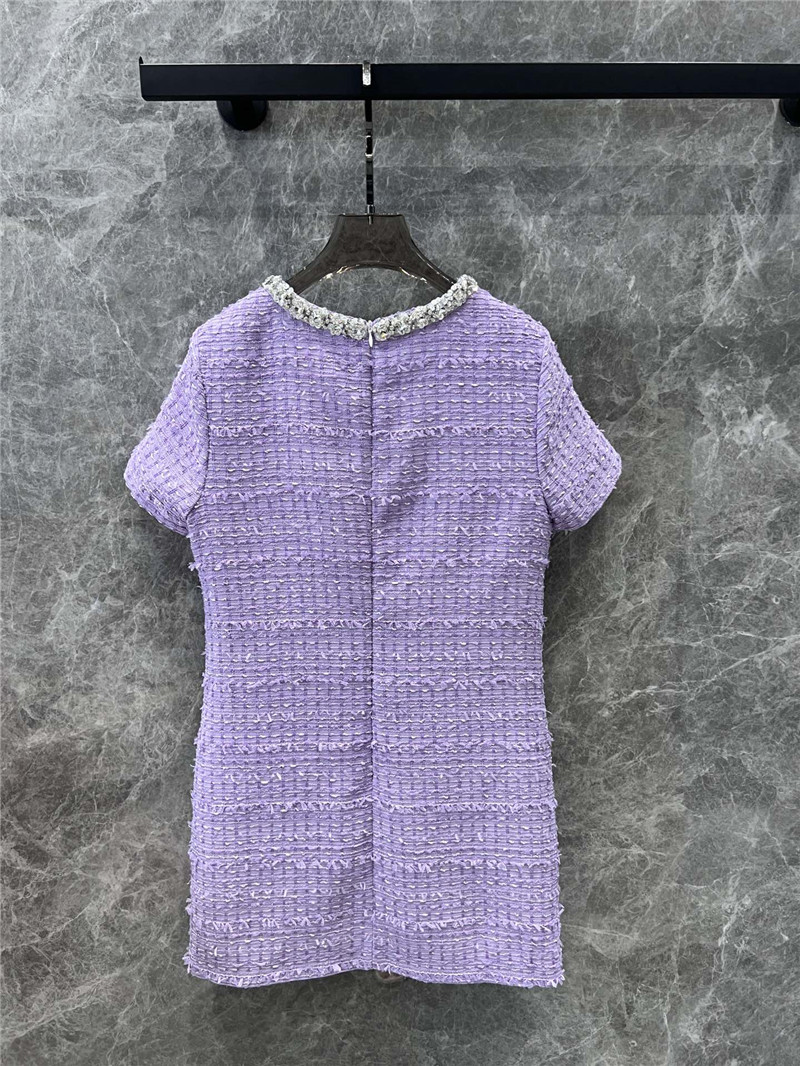 Ch**el woolen short sleeve dress