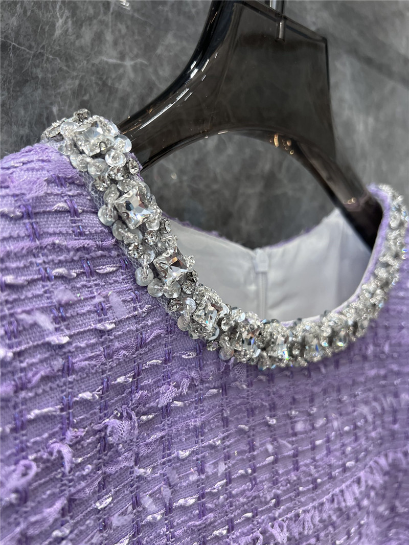 Ch**el woolen short sleeve dress