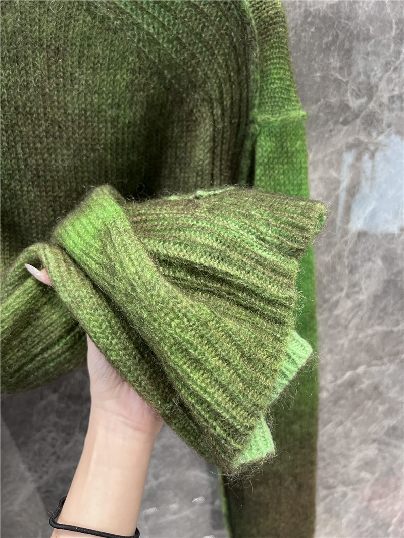 Acne Studios Green Sprayed Cardigan