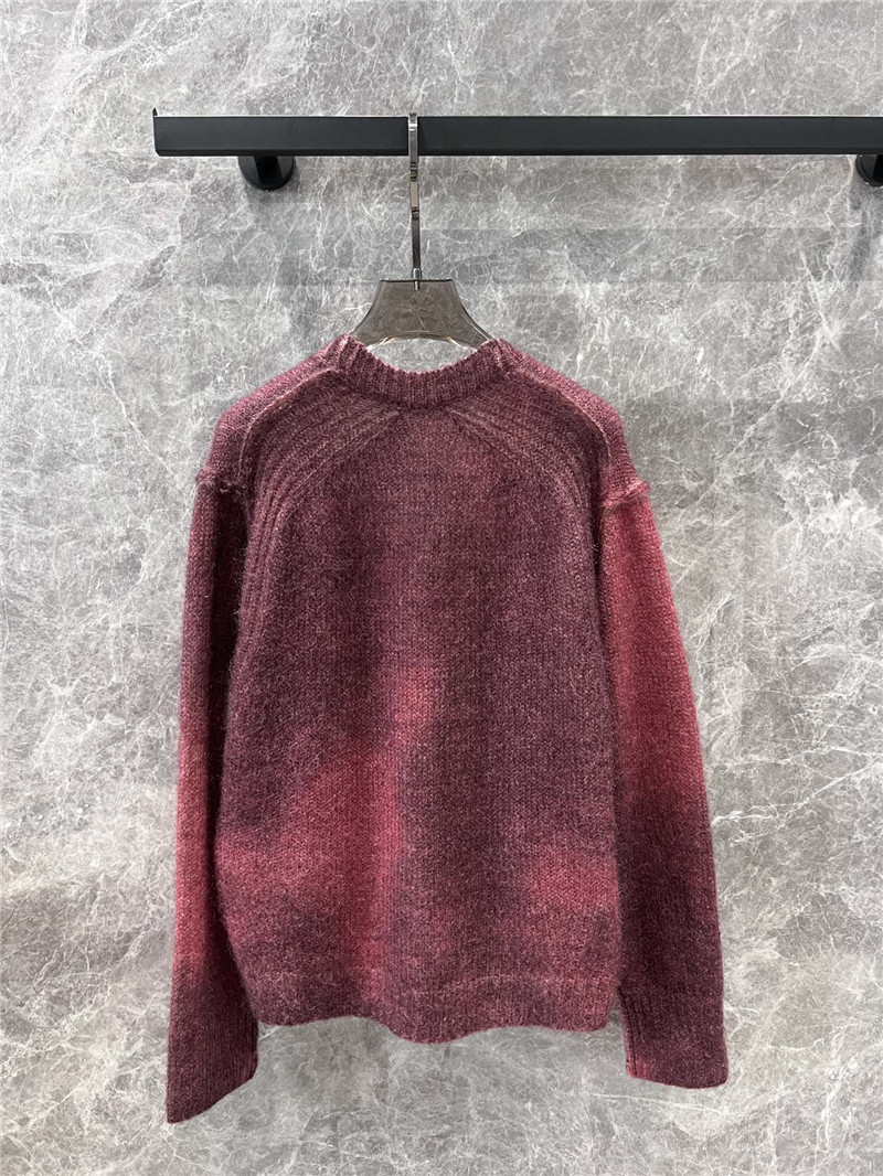 Acne Studios Burgundy Sprayed Cardigan
