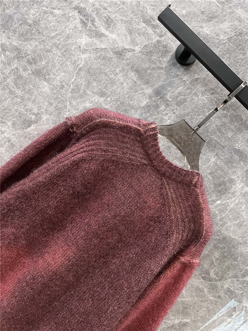 Acne Studios Burgundy Sprayed Cardigan