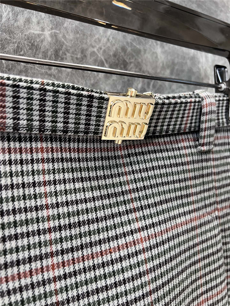 M1um1u preppy pleated skirt