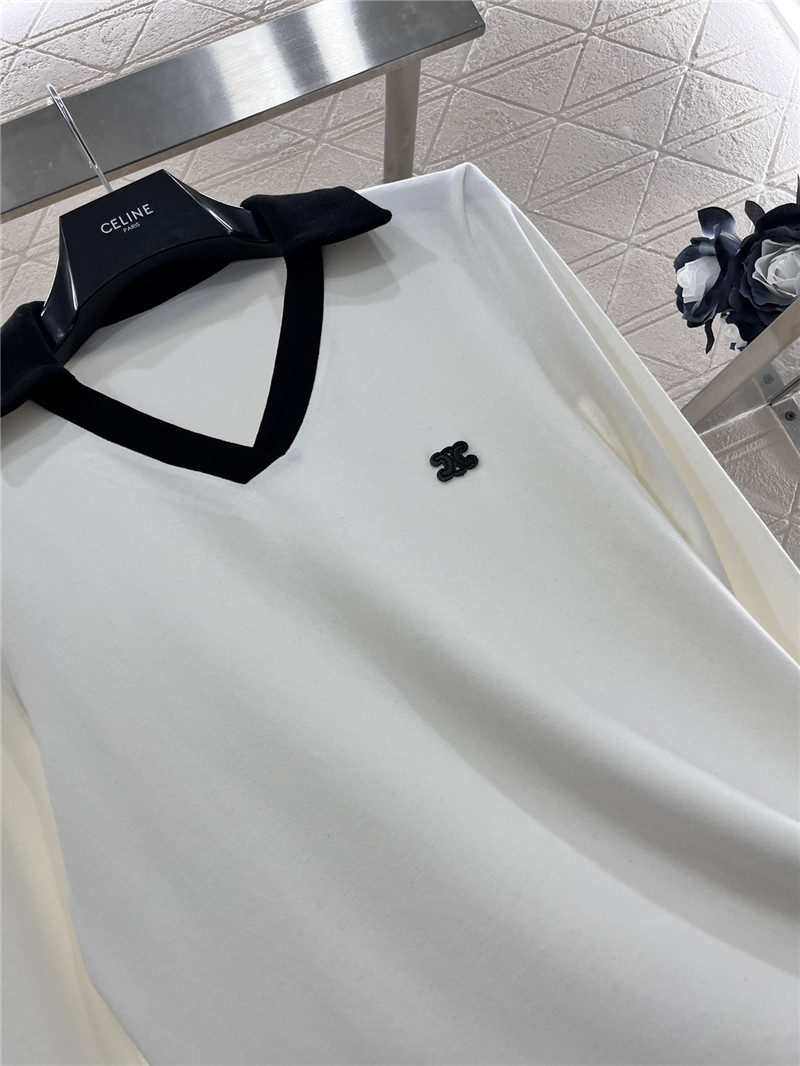 Ce1i*e fake two piece bottoming shirt