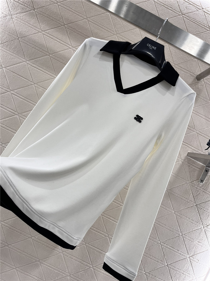 Ce1i*e fake two piece bottoming shirt