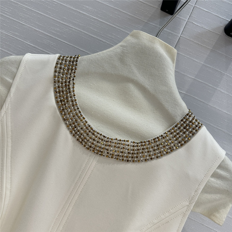 D10r sleeveless silk wool dress