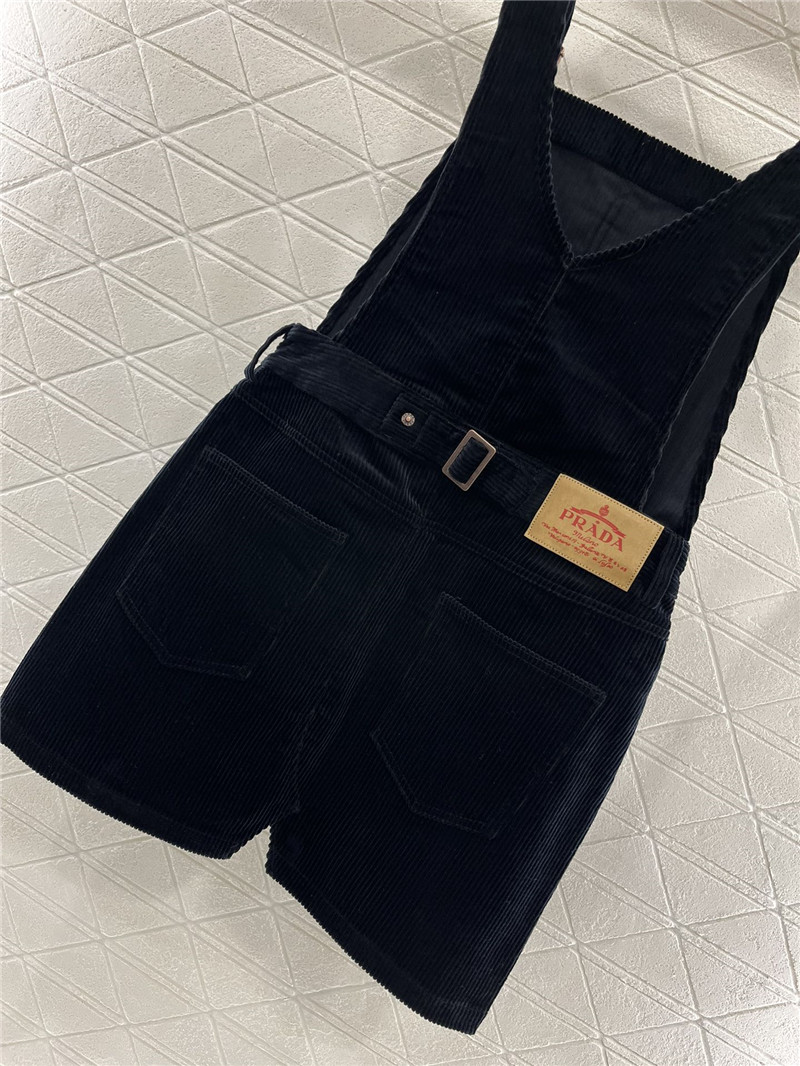 Pra*a corduroy overalls skirt