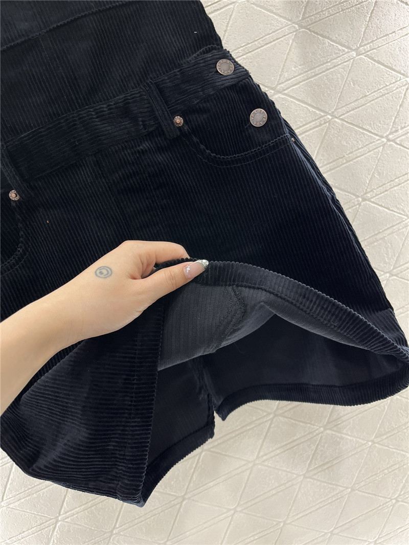 Pra*a corduroy overalls skirt