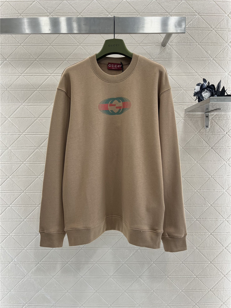 Gvc*1 cotton jersey sweatshirt camel