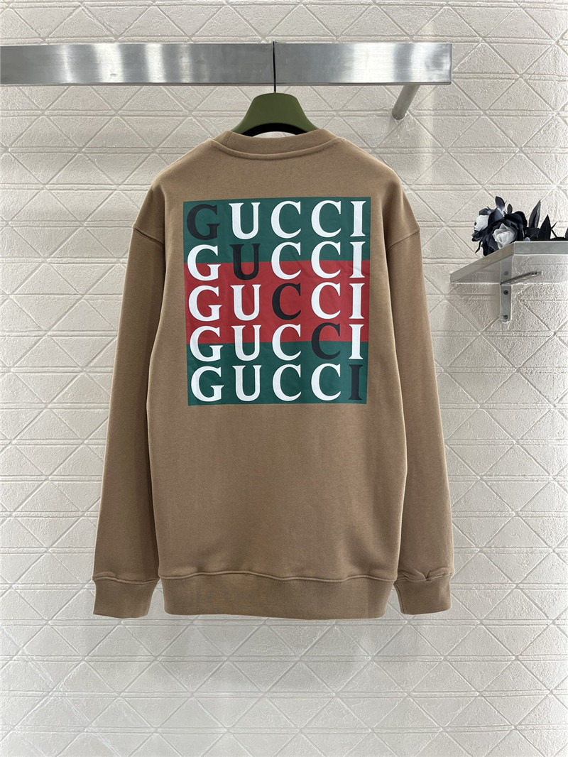 Gvc*1 cotton jersey sweatshirt camel