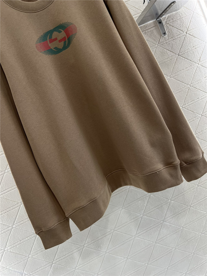 Gvc*1 cotton jersey sweatshirt camel