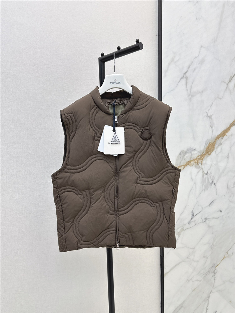Moncler Brown Druzy Down Vest