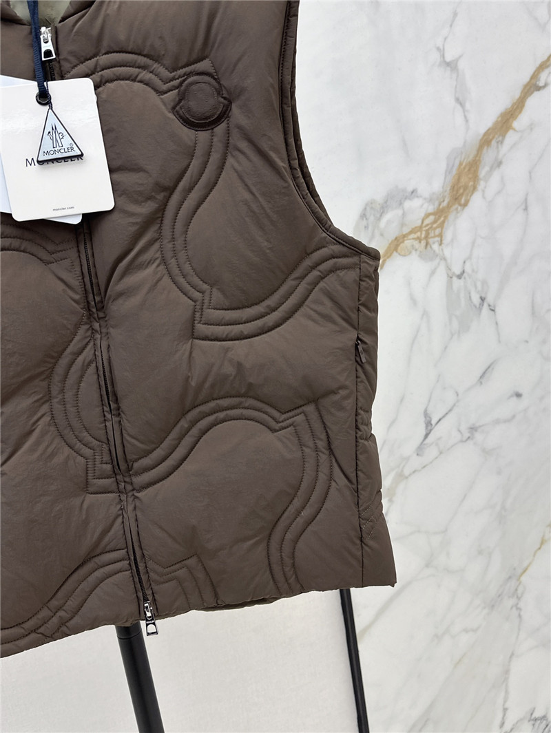 Moncler Brown Druzy Down Vest
