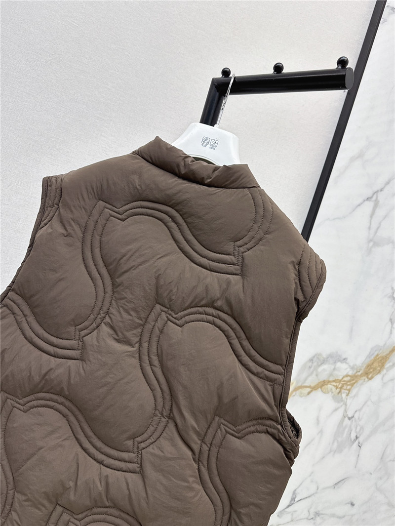 Moncler Brown Druzy Down Vest