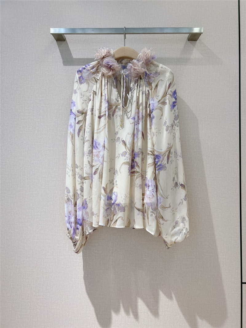 zimm classic balloon sleeve top