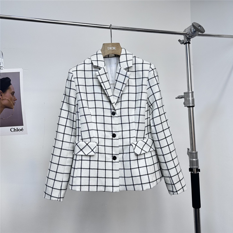 D10r plaid suit jacket