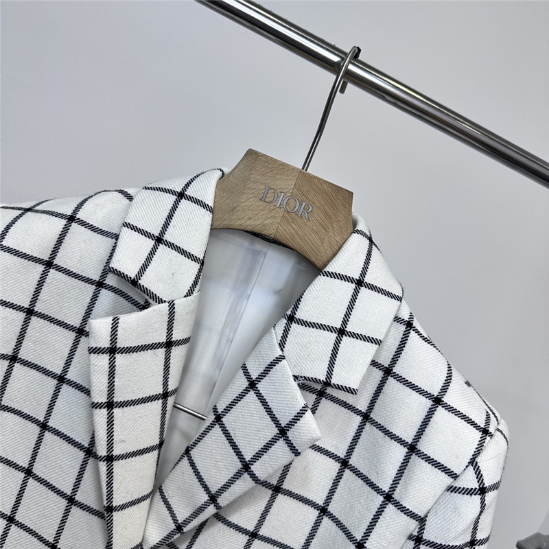 D10r plaid suit jacket