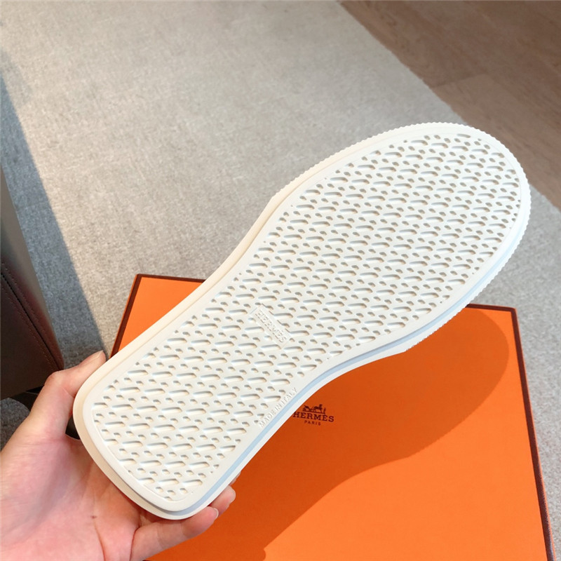 H**me5 leather lace-up sneakers