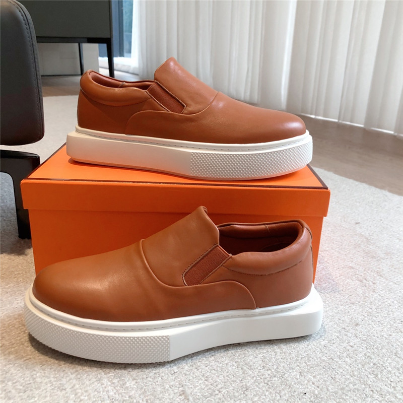 H**me5 brown slip-on sneaker