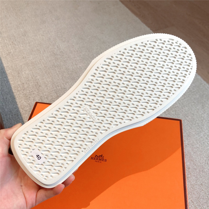 H**me5 white slip-on sneaker