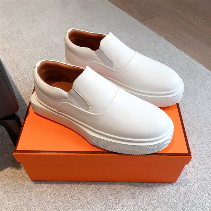 H**me5 white slip-on sneaker