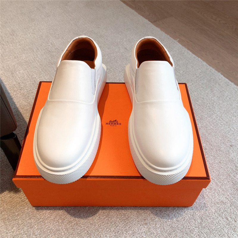 H**me5 white slip-on sneaker