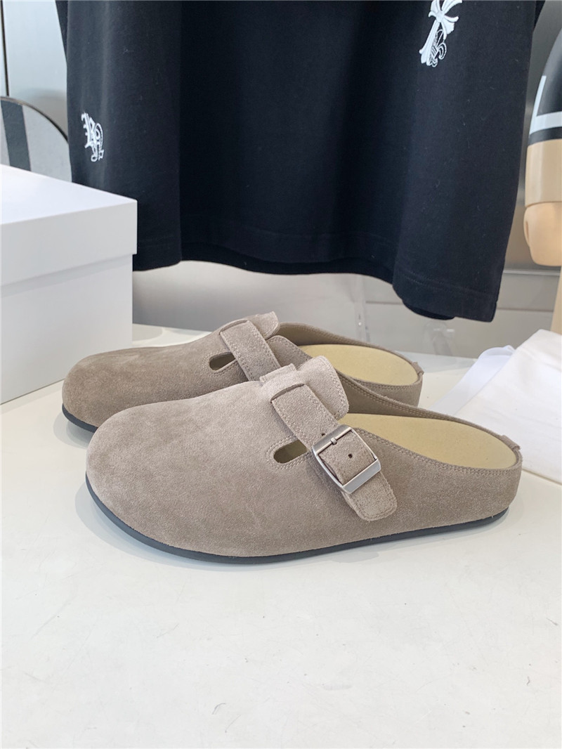 The R0w hugo slide in ash suede