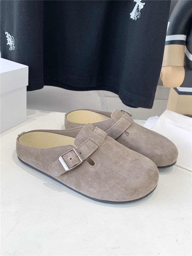 The R0w hugo slide in ash suede