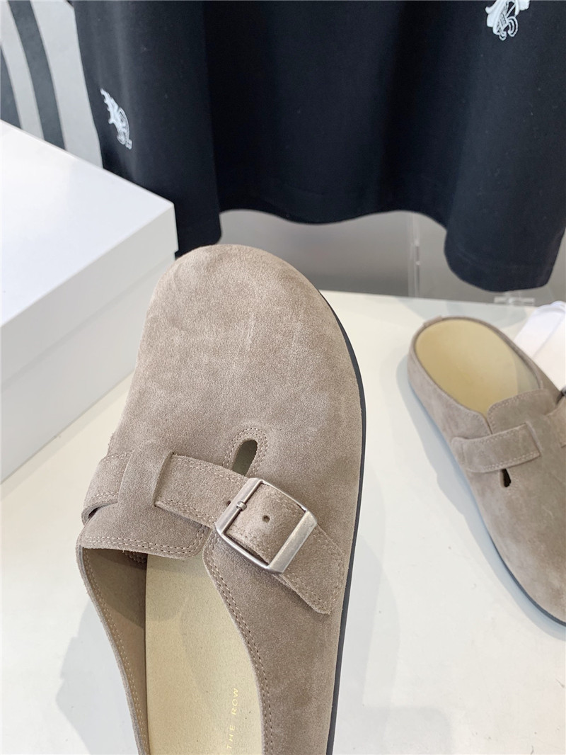 The R0w hugo slide in ash suede