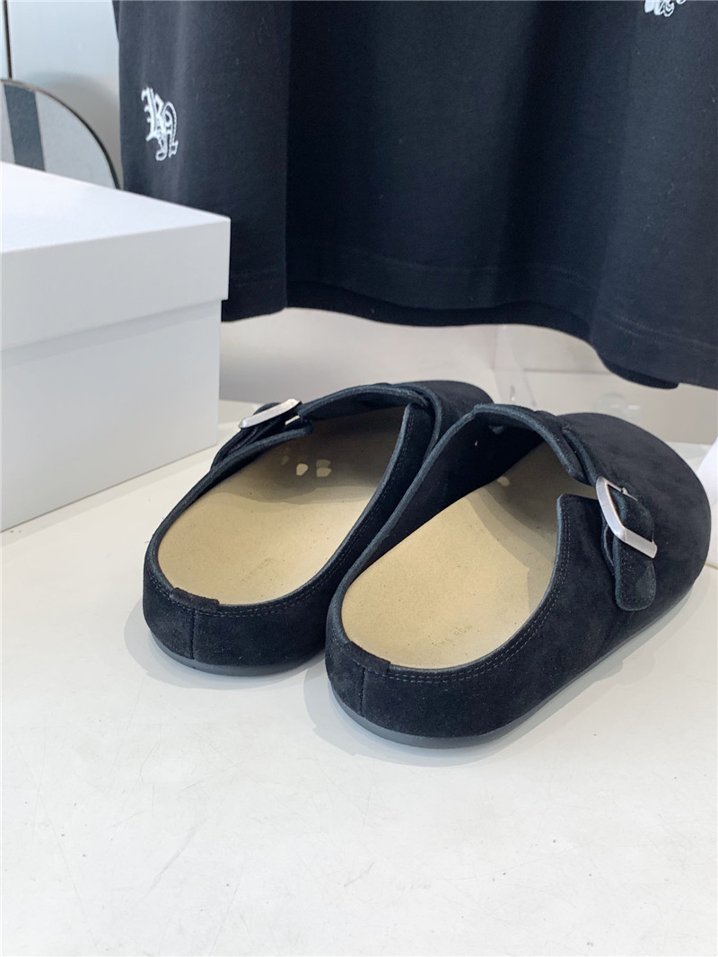 The R0w hugo slide in navy suede