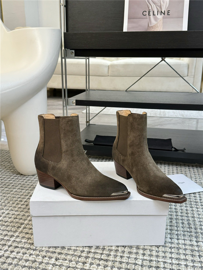 Ce1i*e western suede boot for women