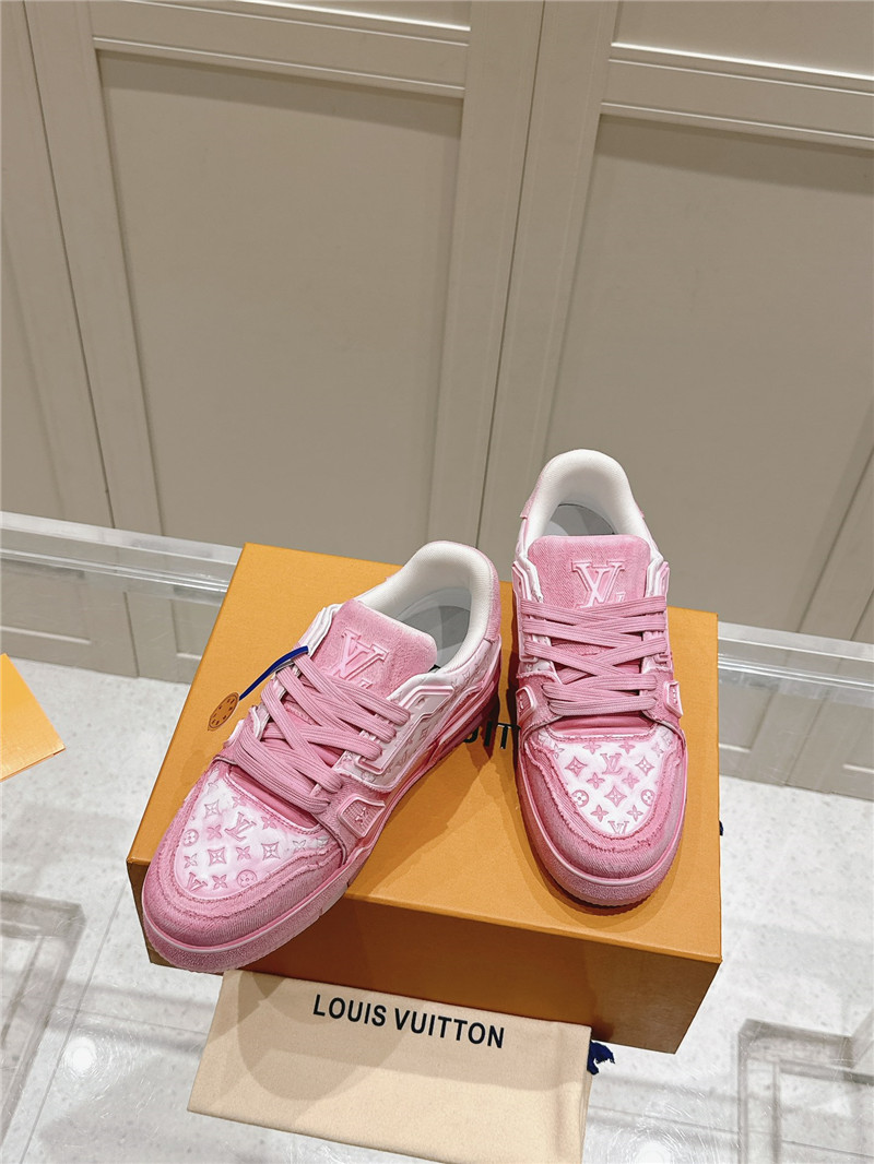 l0vis Vvtt0n lv trainer sneaker rose red