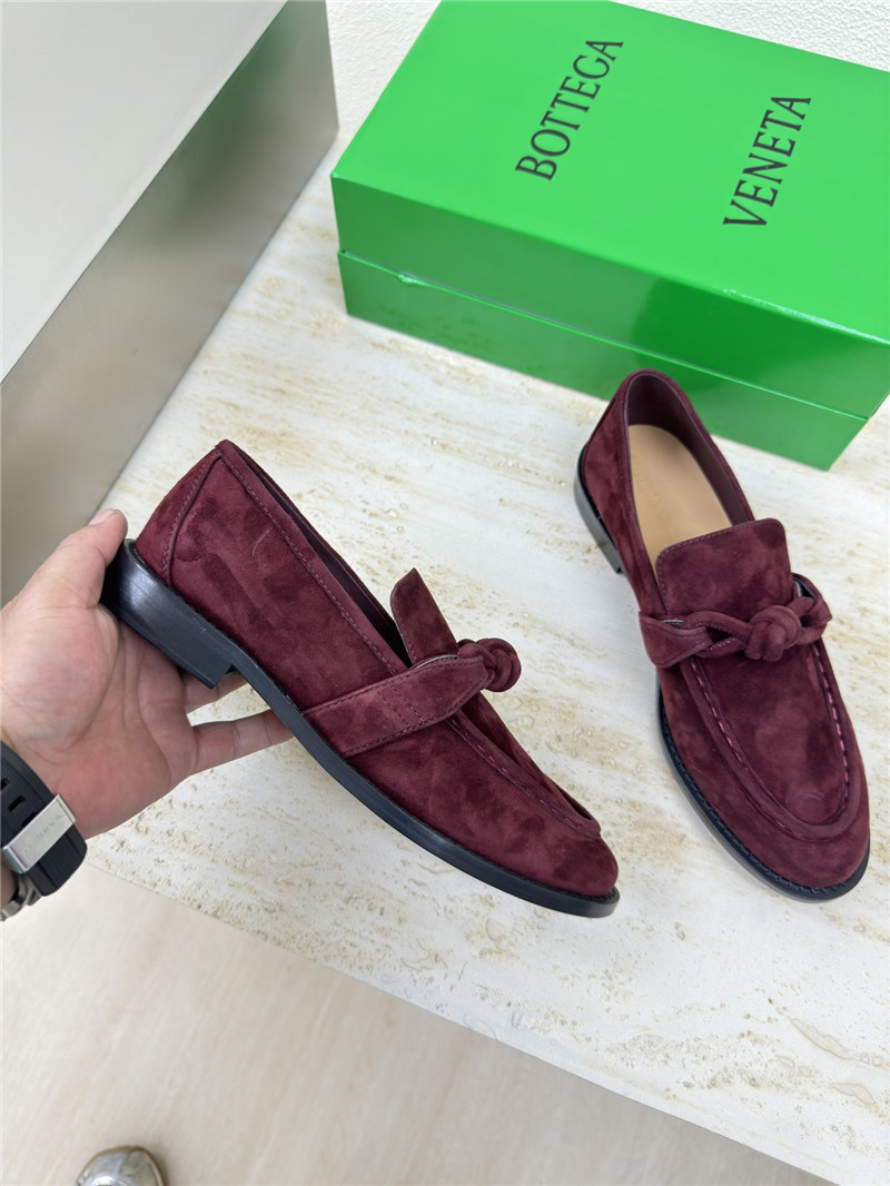 b0tt*ga Ven*ta astaire loafer in dark barolo suede