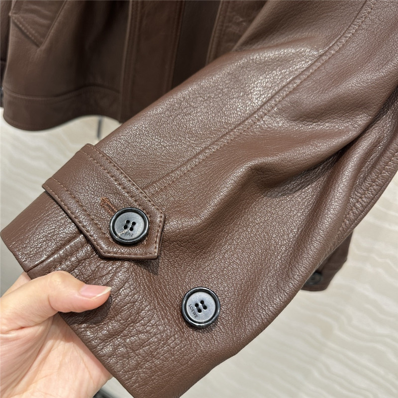 L0ew* stylish leather jacket