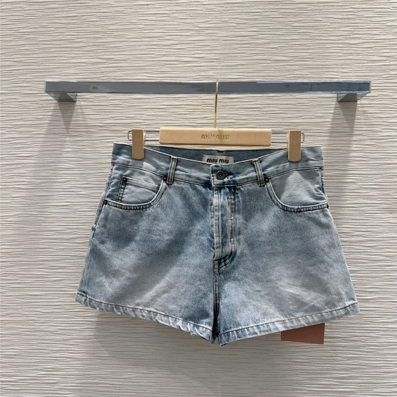 M1um1u denim shorts